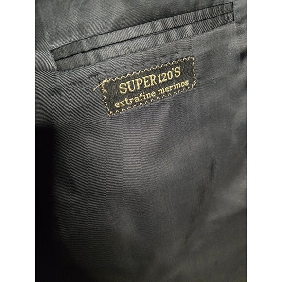 Corneliani Super 120's Extrafine Merino Wool Blazer Suit Jacket Sz 56 7L - Picture 5 of 7